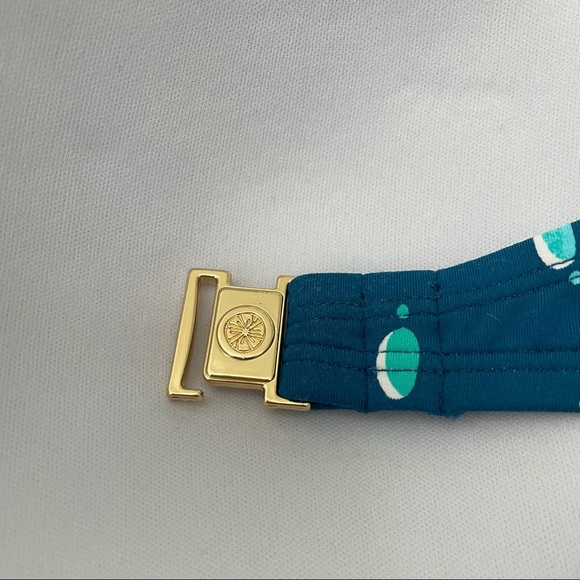 Lilly Pulitzer Macaw Blue Coconut Row Bari Bikini Top size 2, 4 - Picture 4 of 7